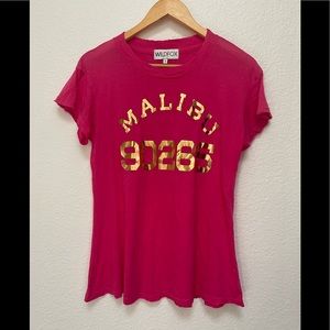 NWOT Wildfox Rare Malibu Top Hot Pink Small